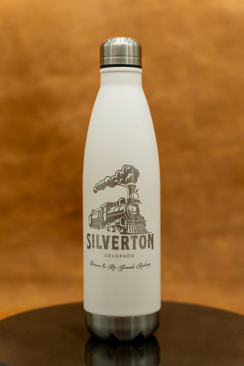 Silverton, CO Steam Train Design Water Bottle
